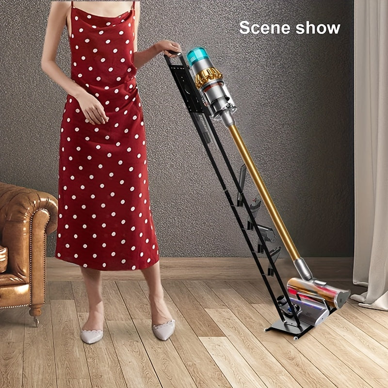 Compatible with V15, V12, V11, V10, V8, V7, and V6 models, this vacuum cleaner stand comes with wheels for easy mobility. It features power storage and is also compatible with handheld cordless vacuum cleaners, accessories, and attachments. With its