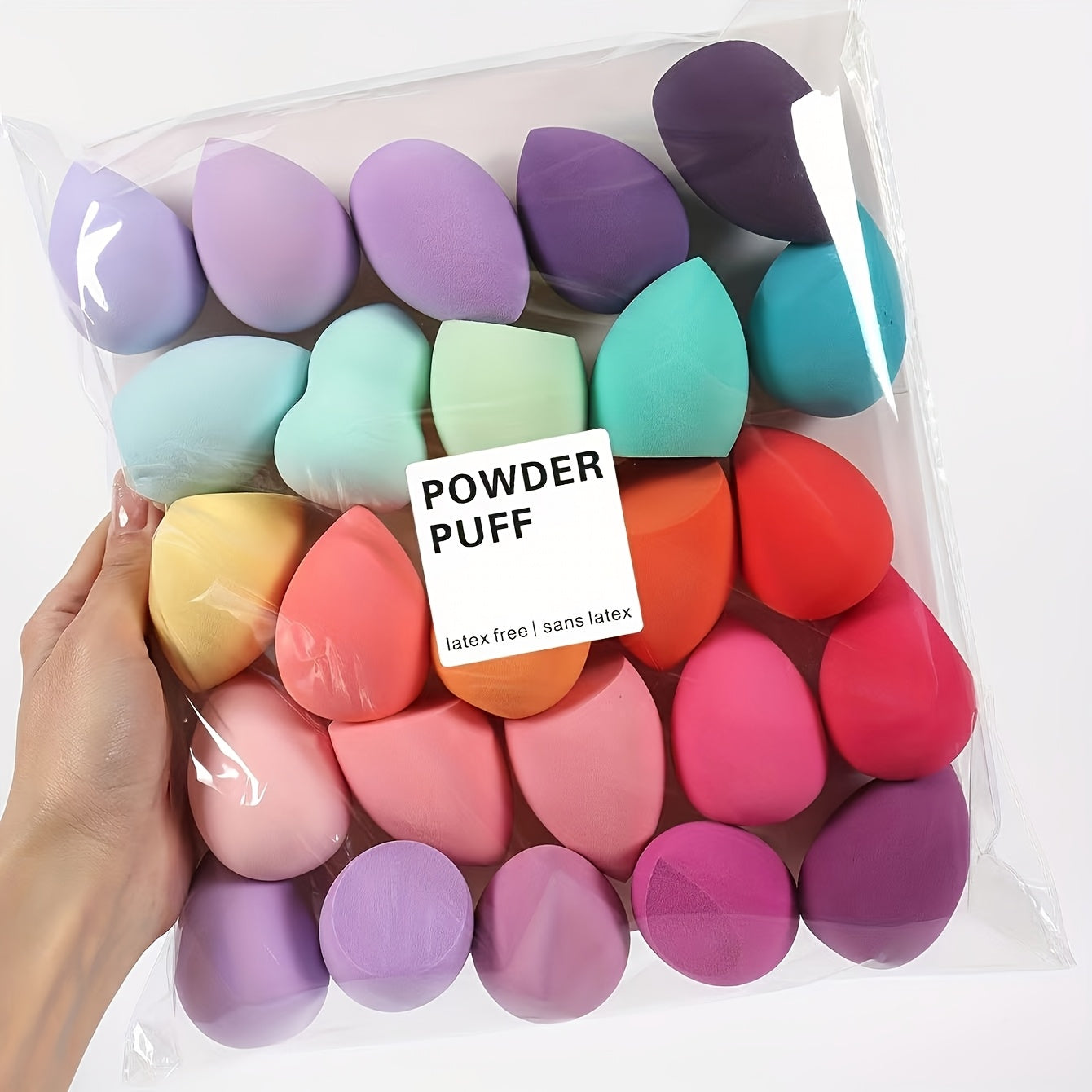 Hydrophilic PU beauty egg is a dual-use makeup sponge that is unscented and suitable for combination skin. It can be used for wet and dry foundation blending, with random color options