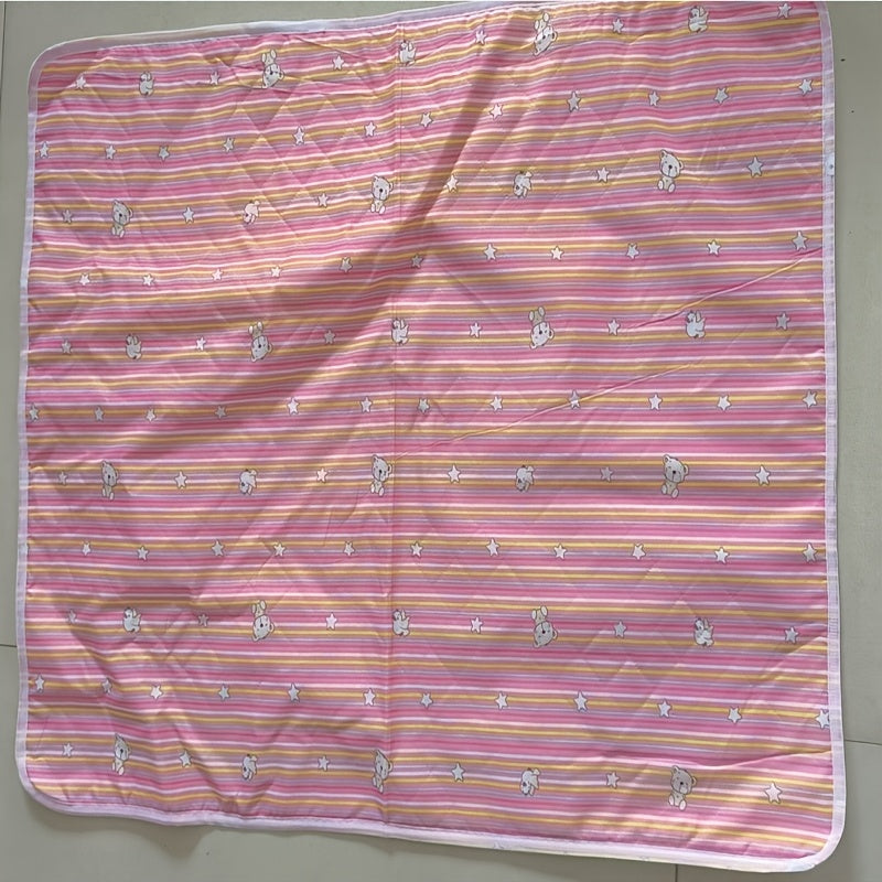 Baby Waterproof Diaper Changing Mat - 90cm x 70cm - Soft, Reusable, Washable - Urine Absorbent - Nappy Changing Pad - Boys