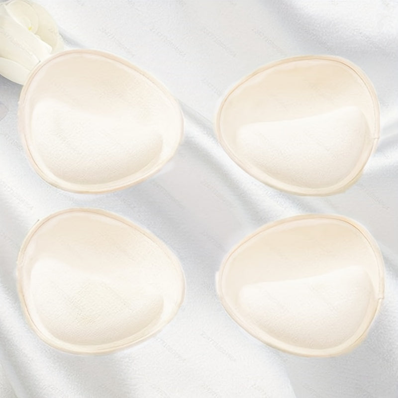 Replaceable inner sponge push up pads for women's lingerie and underwear accessories.