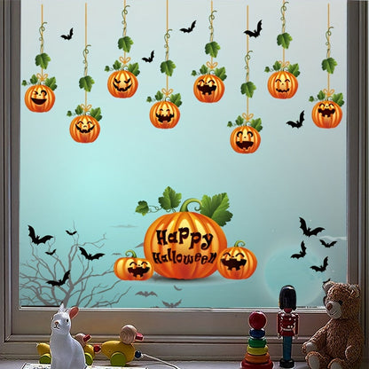 Get in the Halloween spirit with these adorable pumpkin static window stickers! Perfect for adding a festive touch to your party decorations, these double-sided stickers can be easily applied to windows, glass doors, and more. They are suitable for any