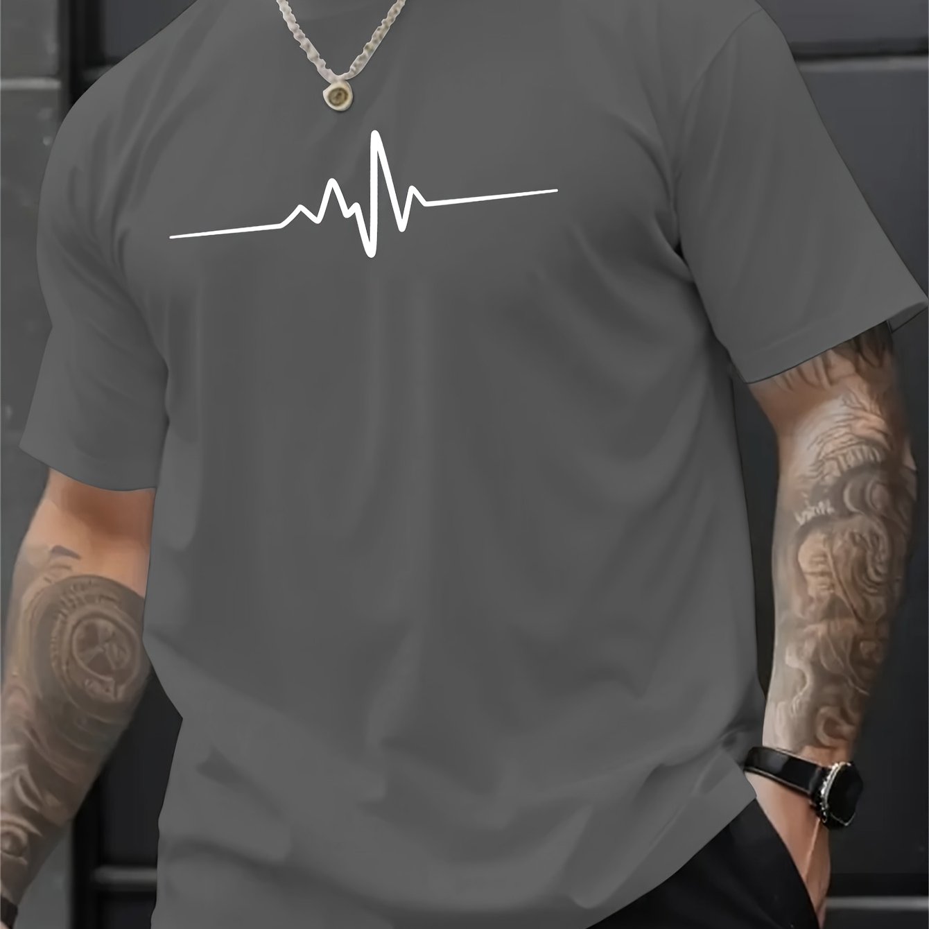 Stylish summer crew neck short sleeve sports t-shirt for men, perfect for any occasion.