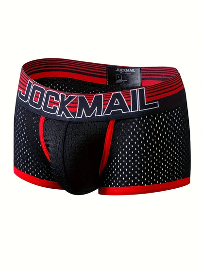 1/4pcs JOCKMAIL Men's Breathable Nylon Mesh Boxer Briefs