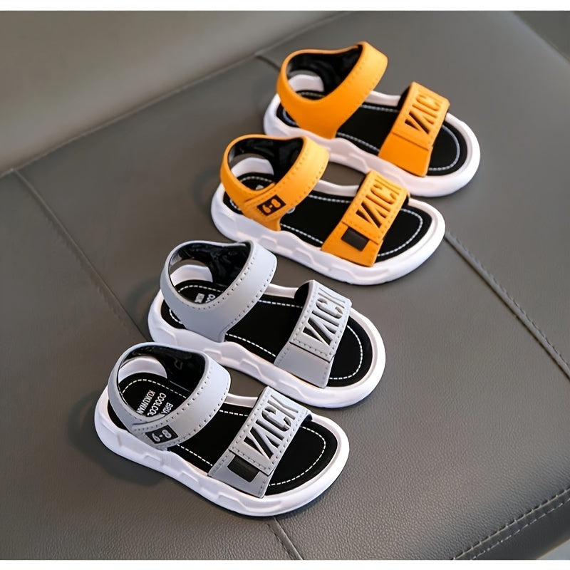 Lightweight, breathable open-toe sandals for boys offer casual comfort in summer.