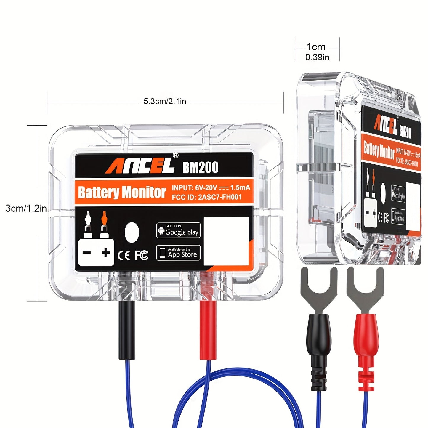 BM200 12V Car Battery Tester for Lithium & Lead-Acid Batteries