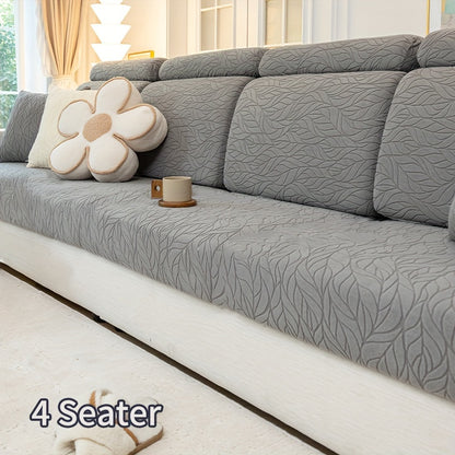 Jacquard stretch stain-resistant sofa slipcover, universal fit for all seasons, nonslip couch cover for home decor.