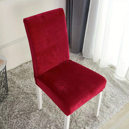 Durable spandex chair cover fits 44.96-59.94cm dining chairs. Perfect for dining room or wedding banquet. Easy care, machine washable.