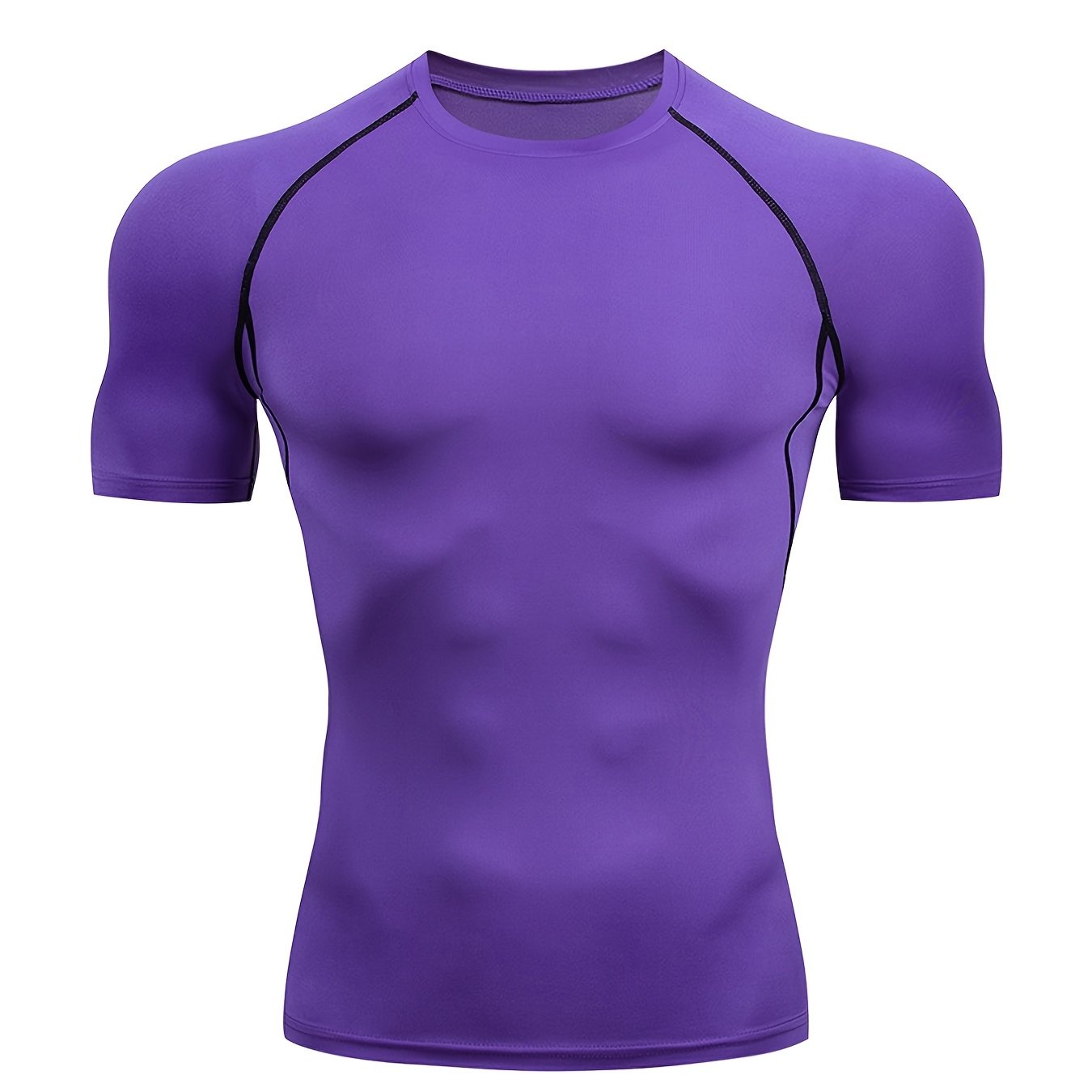 Fast-drying men's top for outdoor training - stretchy and breathable.