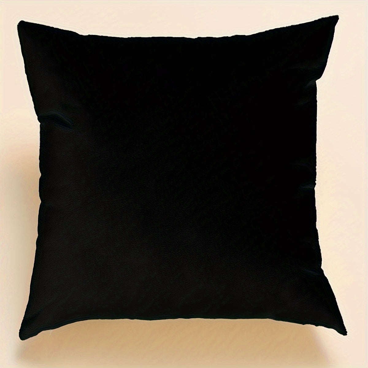 Simple black pillow case for atmospheric home decor, room decor, bedroom decor, and living room decor (pillow core not included).