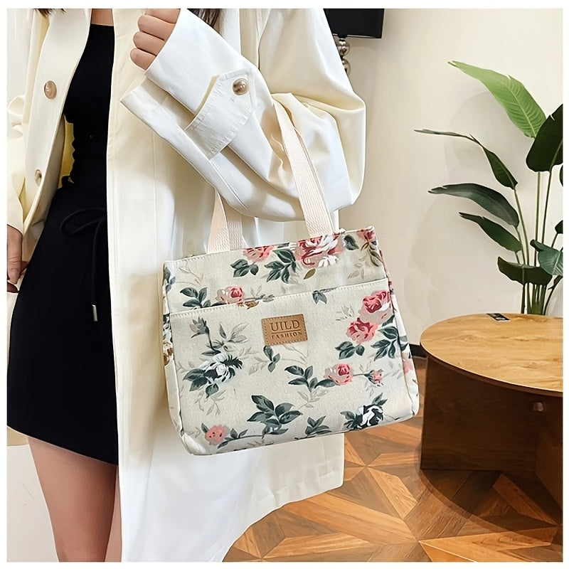 Stay stylish and organized with our large capacity insulated lunch bag. The aluminum foil lining keeps your food fresh all day, making it perfect for work, travel, or picnics. Choose from a variety of floral designs to suit your personal style. Stay