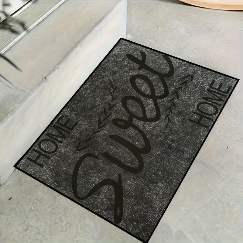 Dirt-resistant welcome doormat designed with modern geometric pattern, ideal for indoor and outdoor use. This low pile entrance mat is absorbent and suitable for use in living rooms, bedrooms, bathrooms, kitchens, balconies, and patios.