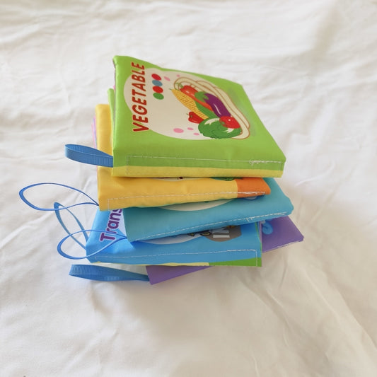 Set of 5 Enlightenment Early Education Cloth Books - Perfect for Birthday or Holiday Gifts