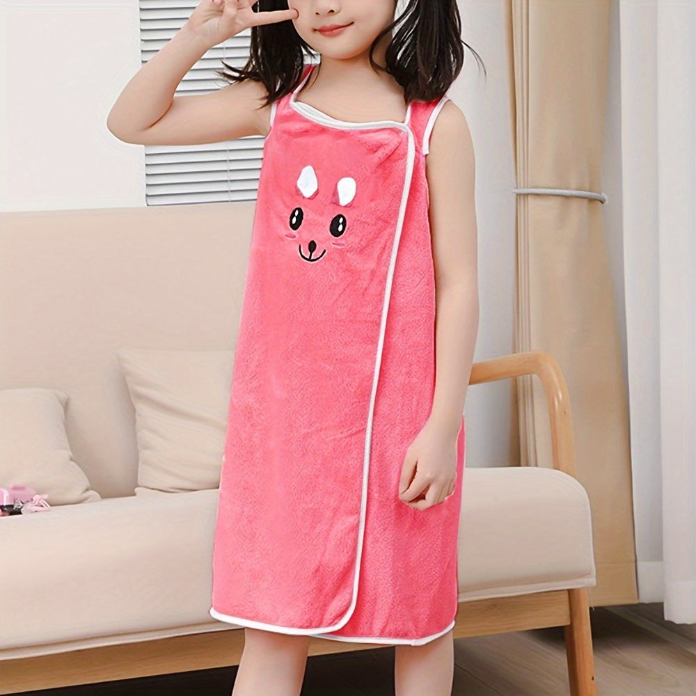 Bath Wrap Towel with Cute Rabbit Ears, Soft and Gentle on the Skin