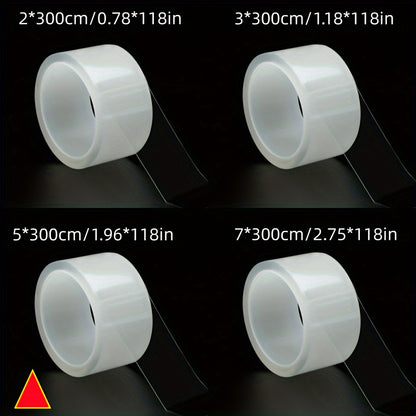 1 roll of 3.0 meter clear self-adhesive caulk strip for kitchen, bathroom, and toilet sealing.