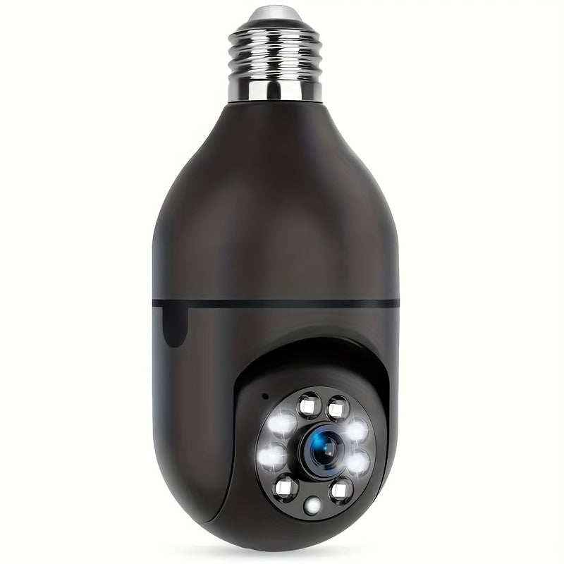 Get your hands on the 1PC 1080P Light Bulb Security Camera, perfect for home wifi security. With night vision and 355-degree pan/tilt panoramic views, this surveillance camera also supports two-way audio. Makes a great gift for Christmas, Halloween, or