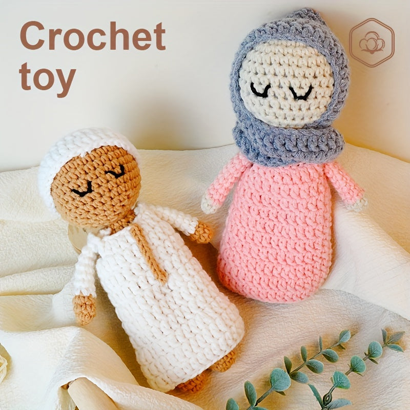 Handmade Muslim Dolls for Children - Unique Gifts for Baptisms Made with 100% Pure Handmade Knitting