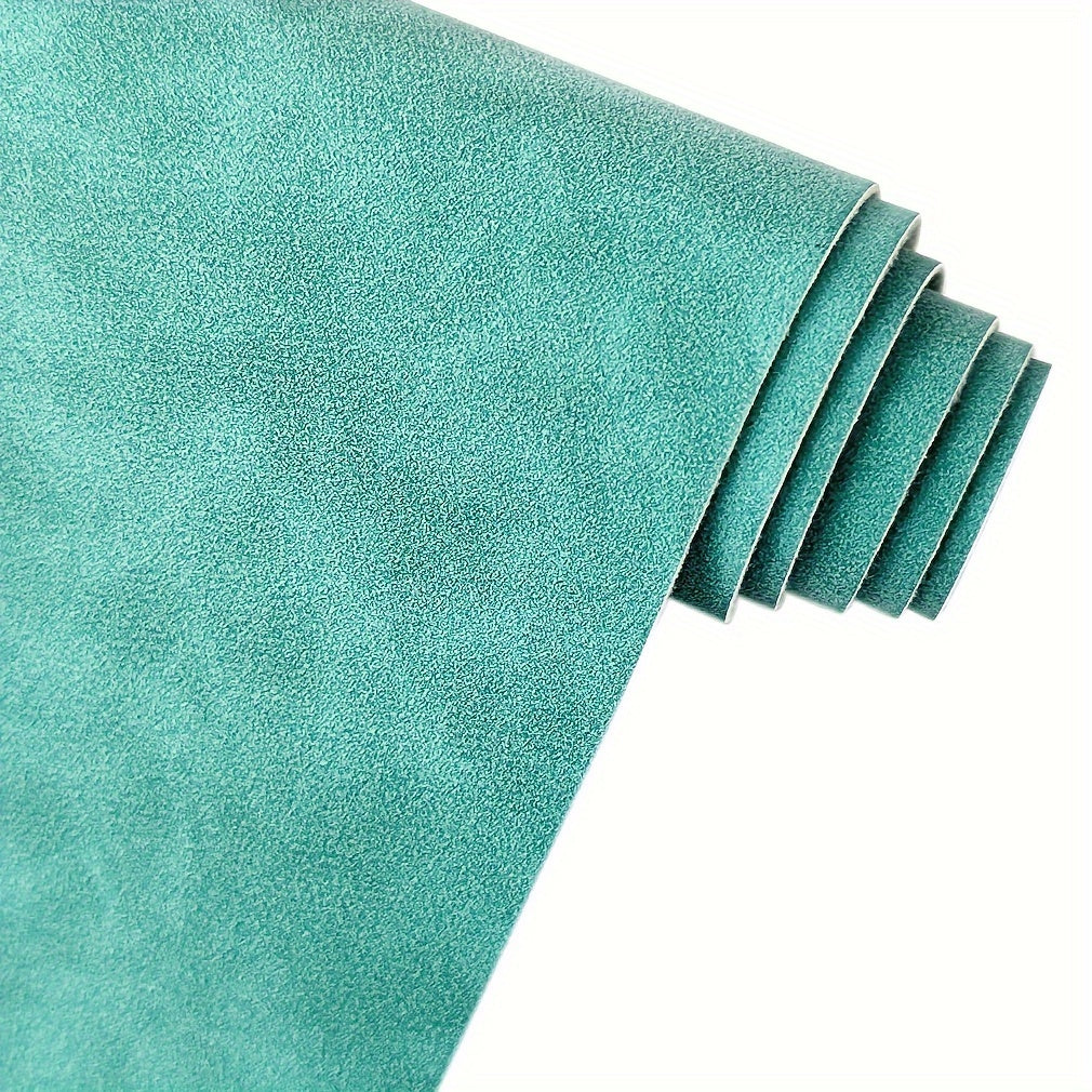 1 piece of soft smooth synthetic suede PU faux leather fabric for DIY wallets and bags.