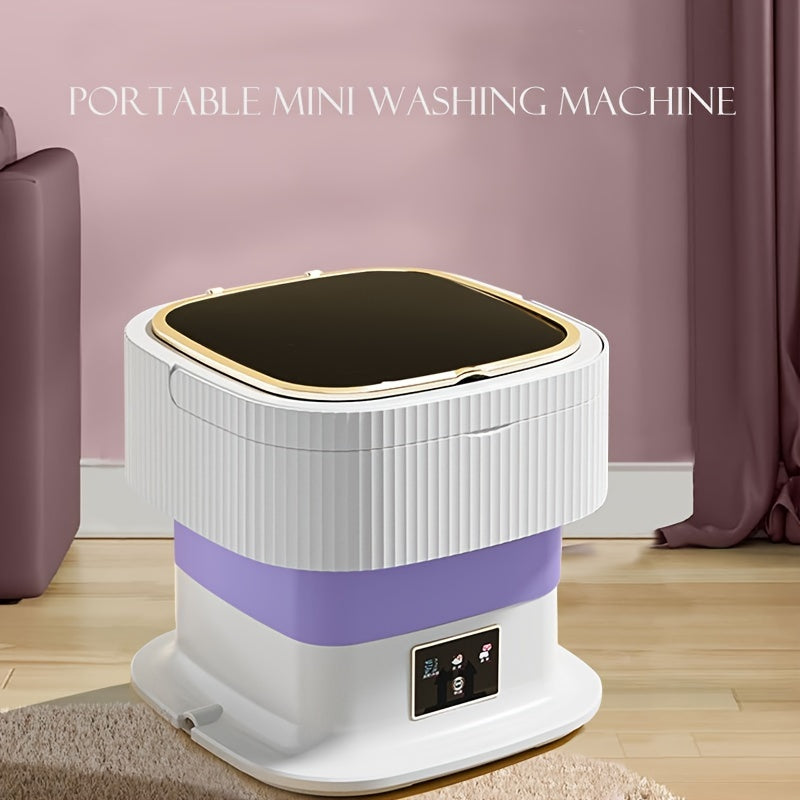 Multi-use, compact portable washing machine with dryer - ideal for youngsters' clothes and underwear, perfect for RVs, apartments, travel, camping, and dorms.