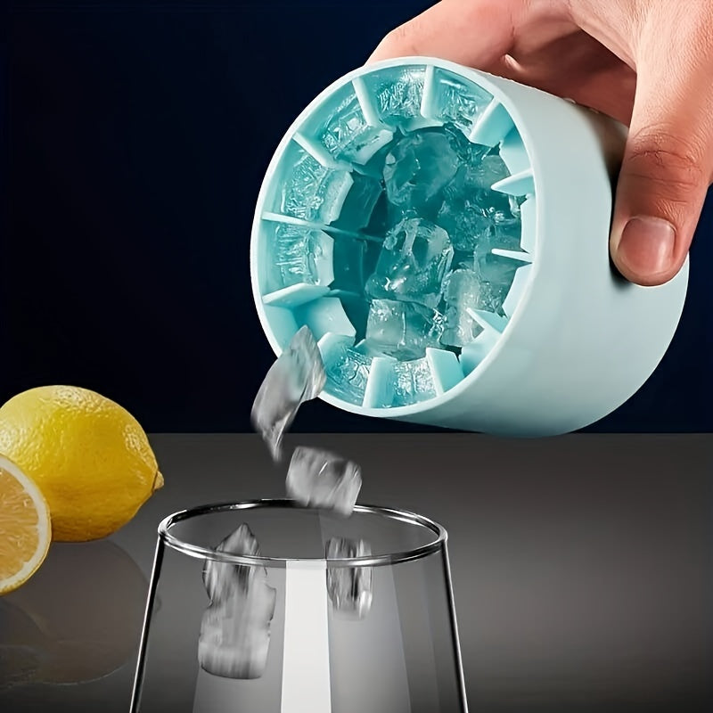 Quick freeze ice tray made of BPA-free silicone with easy pop-out design for standard freezers.