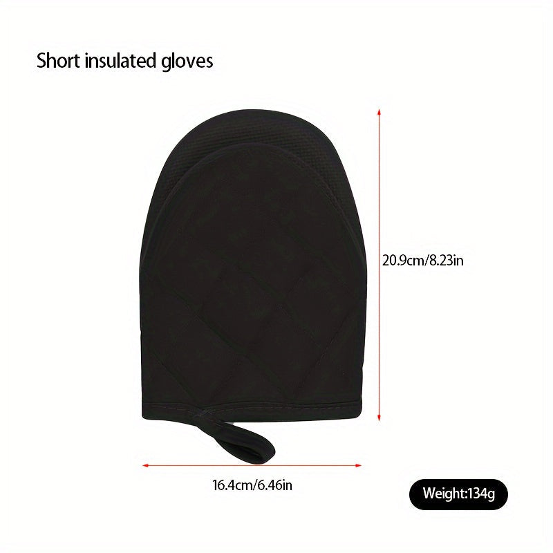 Durable Silicone Oven Mitts with Non-Slip Grip and Heat Resistance, Ideal for Cooking, Baking, and Microwave Use. Made with Thickened Rubber for Protection Against Burns. Suitable for Graduation, Juneteenth, Labor Day, Grandparents Day, and Christmas