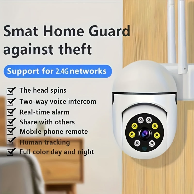 [Highly-Recommended] Get this HD WiFi Home Security Camera for Full-Color Night Vision, Two-Way Audio, and Motion Detection. USB Powered and Wireless, it's perfect for keeping your loved ones safe. Great for Christmas and Thanksgiving gifts!