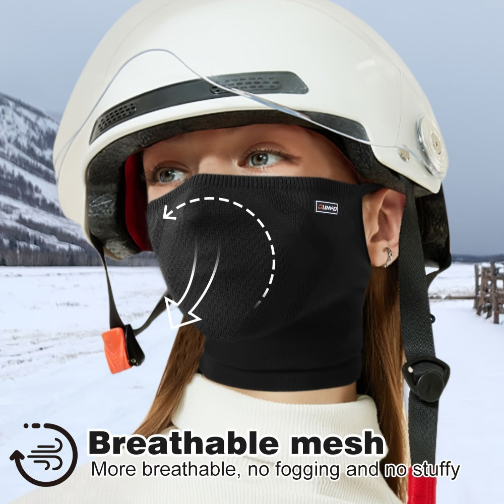 Stylish Knitted Face Mask by WTACTFUL - Perfect for Outdoor Sports, Cycling, Running, Skiing - Windproof, Sweat Absorbing, and Breathable - Suitable for Men and Women