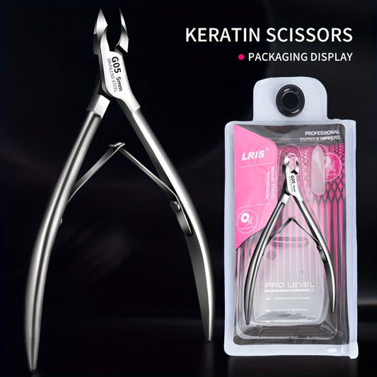 1 piece of stainless steel Dead Skin Scissors, sharp trimming tool for manicures.