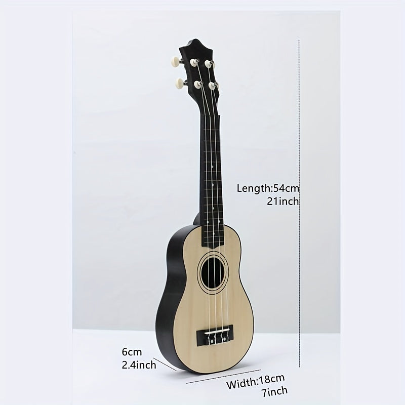 21-inch Soprano Ukulele for Women: Improved sound quality with curved backboard design!