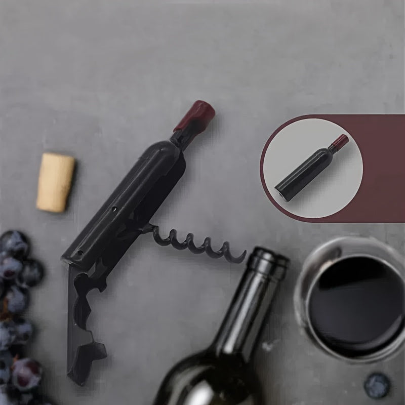 Innovative 2024 wine and beer bottle opener made from ABS material with a magnetic design, featuring a creative red wine bottle opener design.