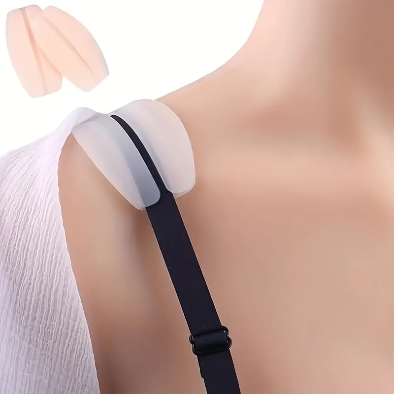 2pcs silicone bra strap cushion holders prevent slippage.