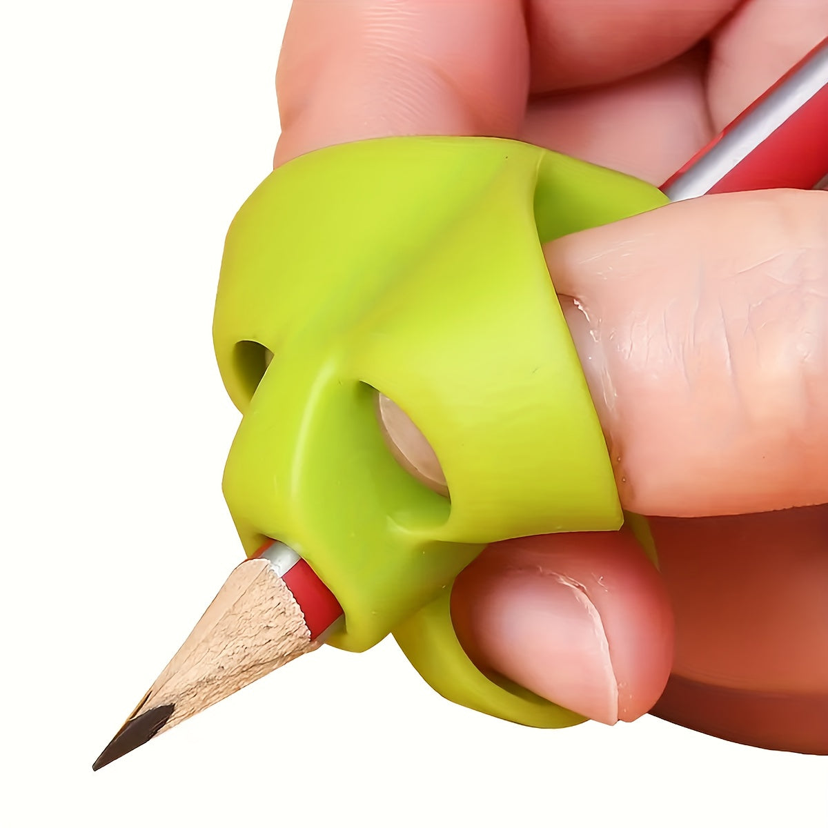 Silicone three-finger pencil holder, shoe pen cover.