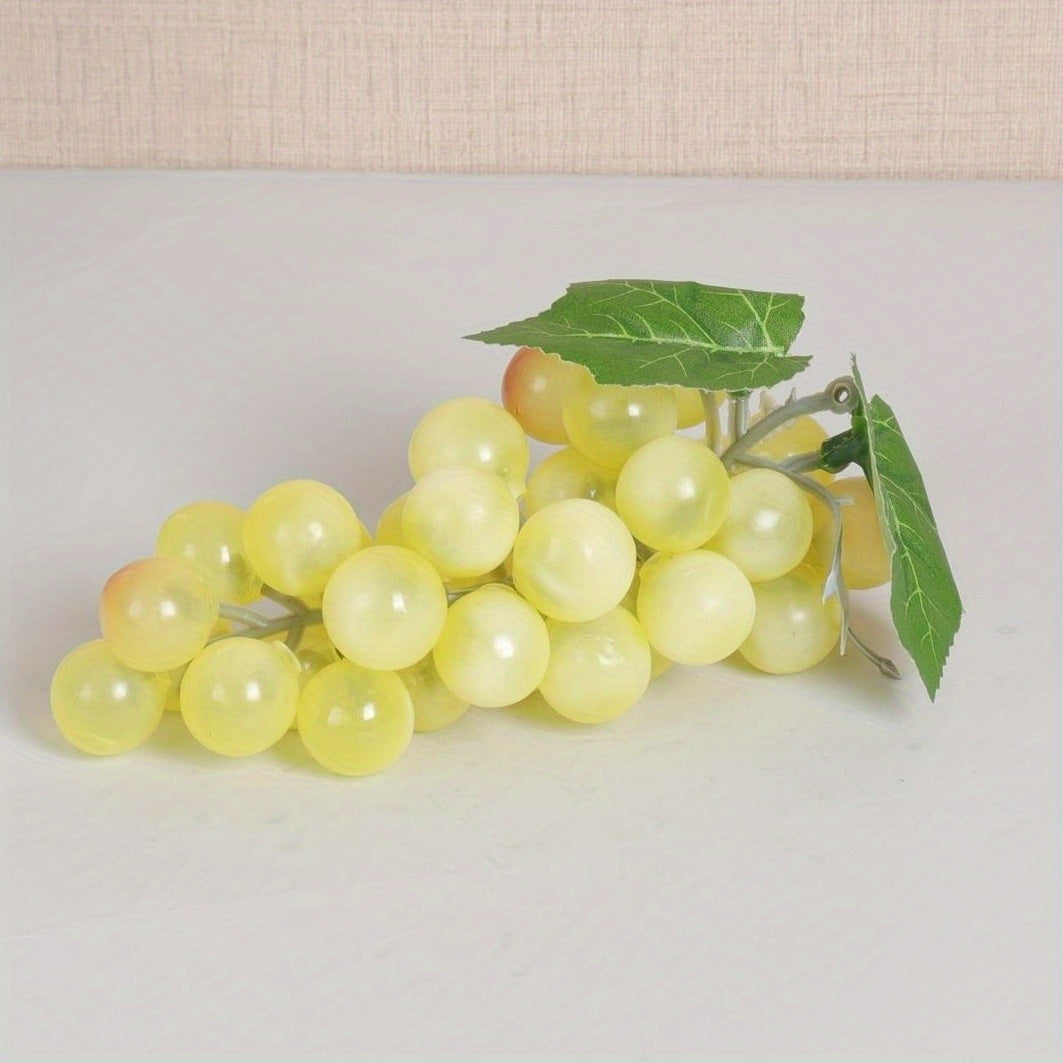 A string of artificial grapes with 36 large beads per string can be hung up for Halloween and Thanksgiving parties, as well as for weddings, kitchen displays, and Christmas gifts.