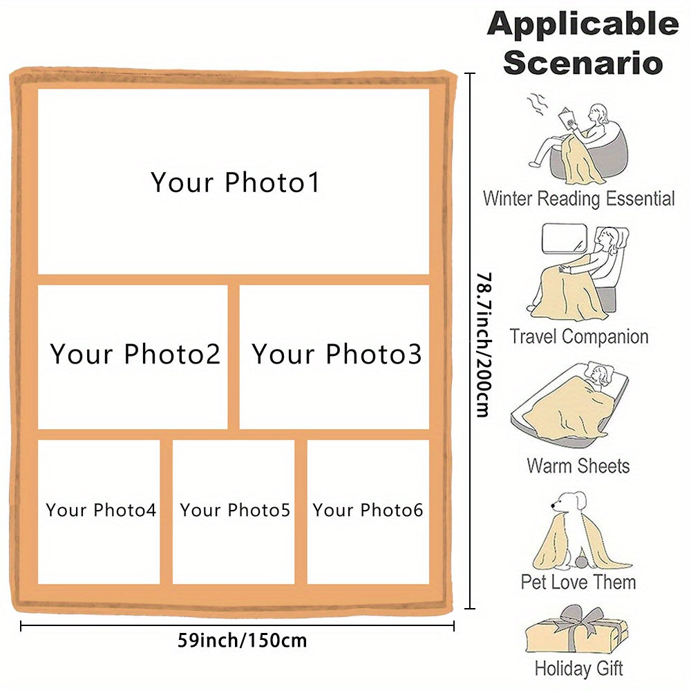 Настройте фланелевое фотопокрывало - уютный и мягкий плед с вашим изображением - идеально подходит для подарков, дома, офиса или для комфортного использования в пути.