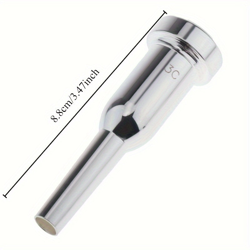 High quality silver plated trumpet mouthpieces in 3C, 5C, and 6C.