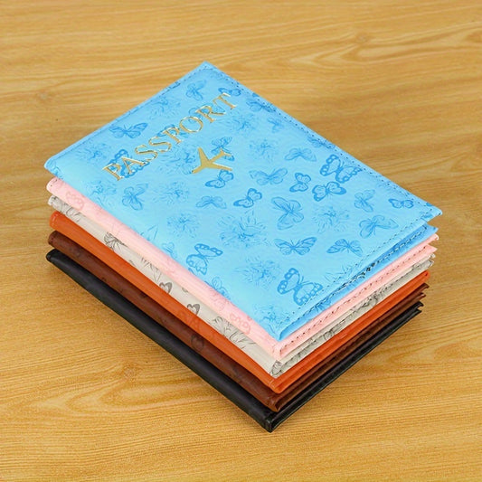 Butterflies Passport Sleeve Book with ID card and air ticket slot.