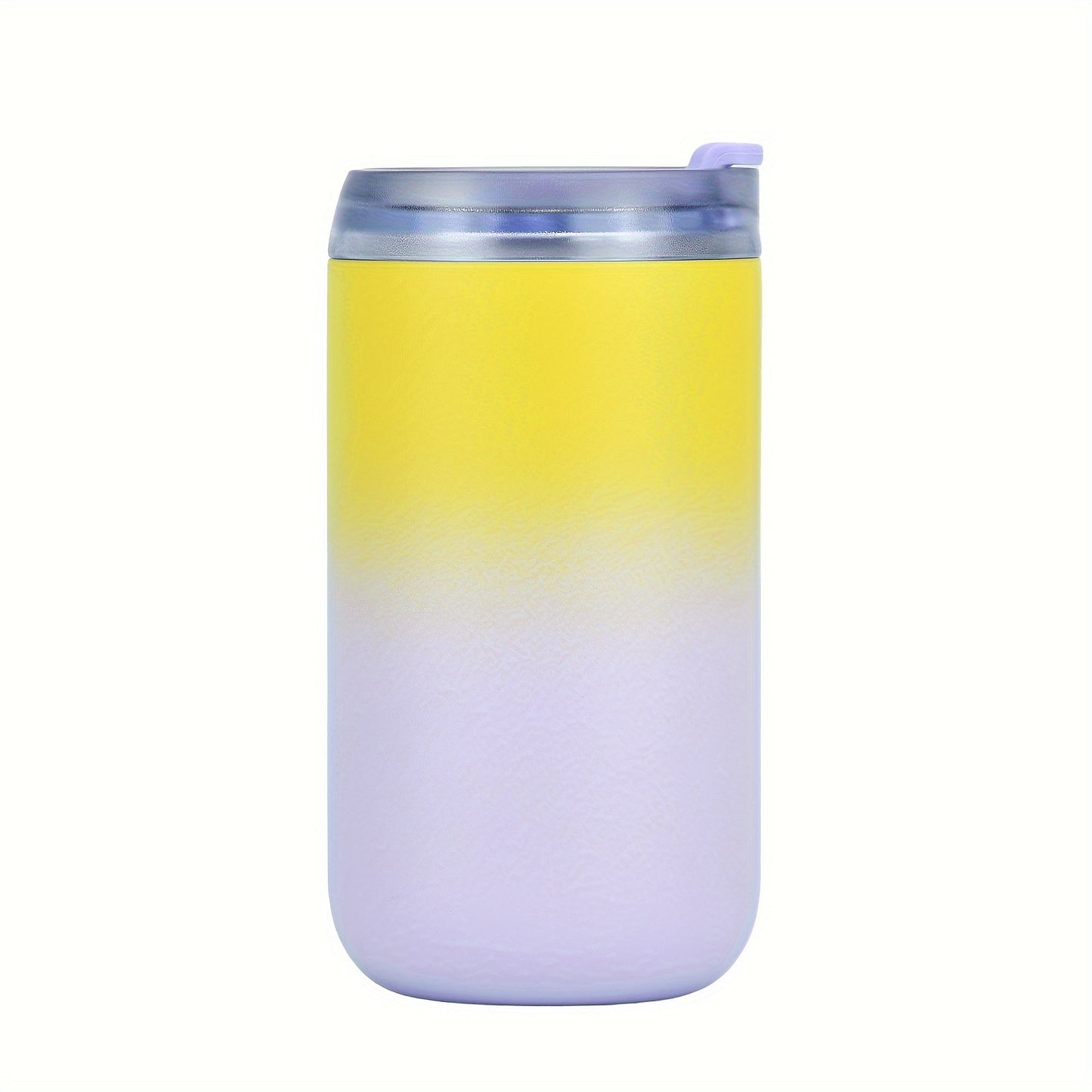 13.5oz stainless steel travel mug with leakproof flip lid for hot and iced drinks. BPA-free, dishwasher safe, 400ml capacity.