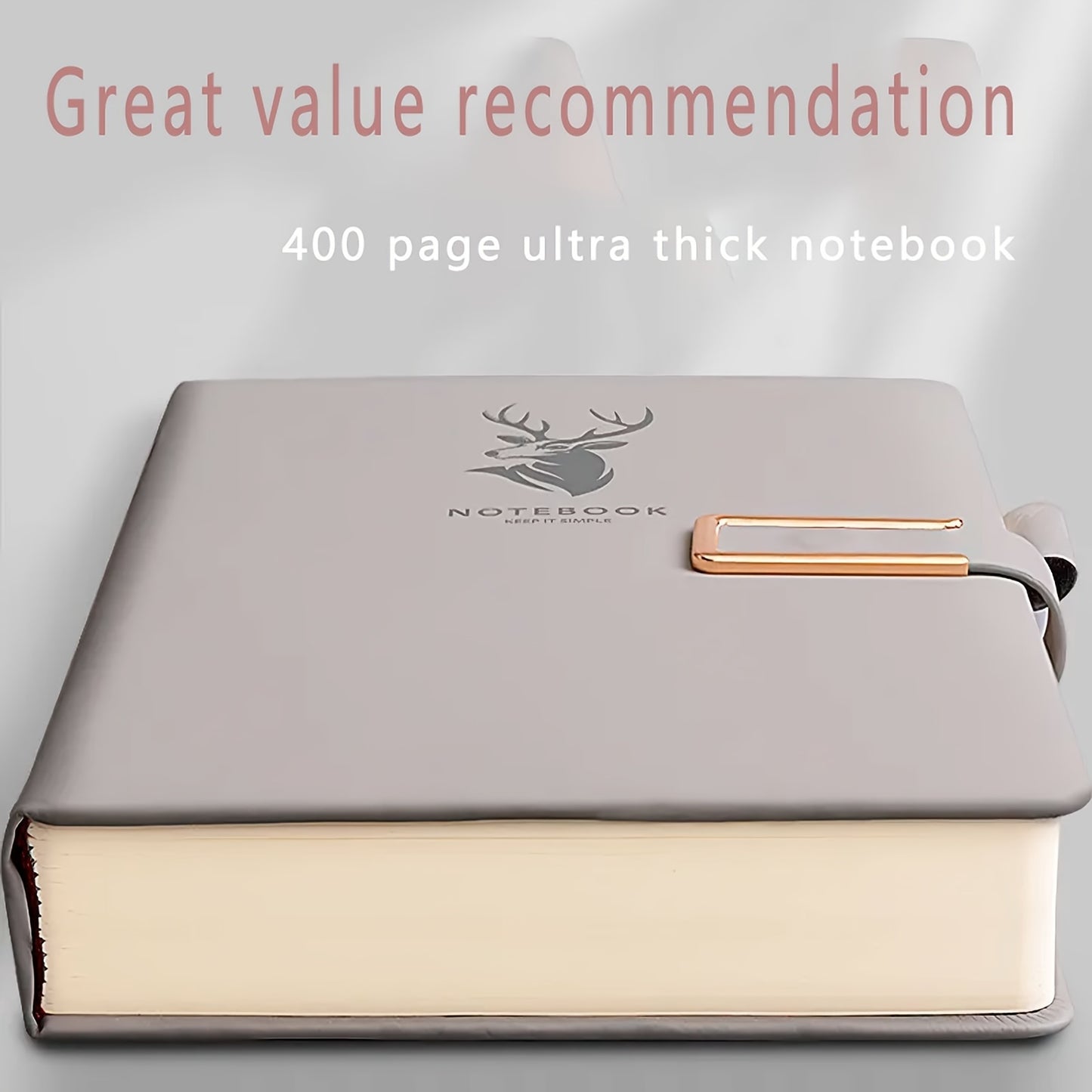 Customizable ultra-thin A5 notebook with soft cover, bookmark, and waterproof design for office, business, and student use.