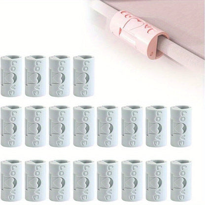 Set of 24 Reusable Bed Sheet Grippers - Keep Blankets and Duvet Covers Secure with Non-Slip Fasteners for a Restful Sleep