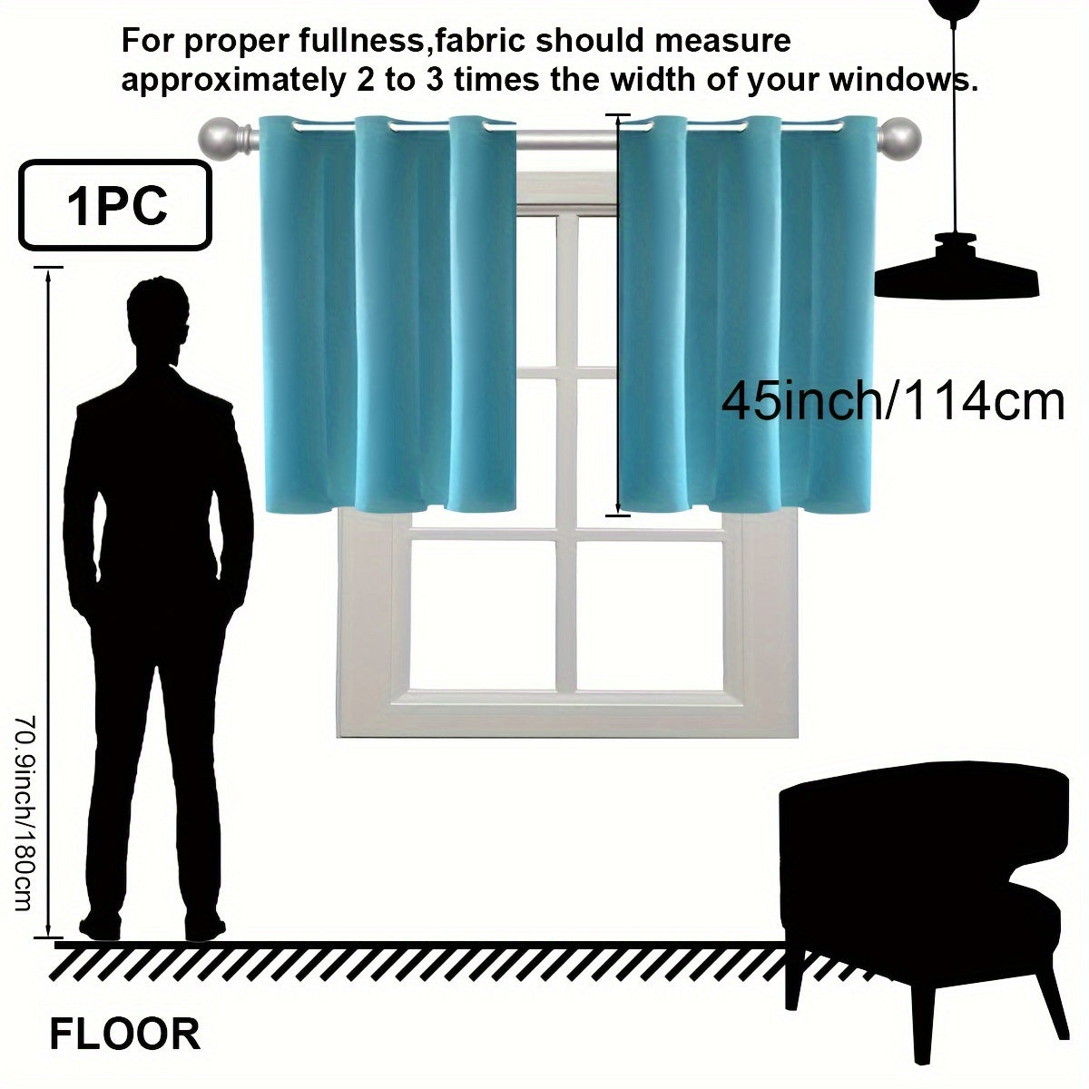 1PC Insulation and Blackout Circle Curtains, Ideal for Bedrooms and Living Rooms, Minimize Noise and Light Blocking