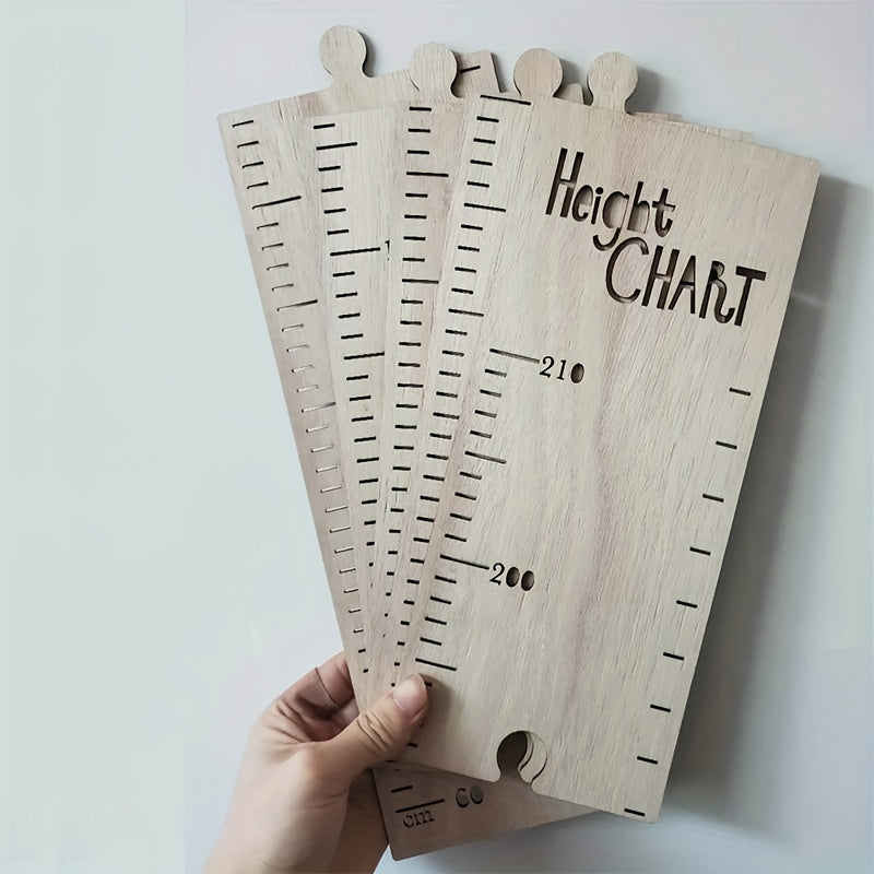 Wooden Height Ruler for Room Decor, Indoor Measuring Tool for Height, Perfect for Halloween and Christmas Gifting