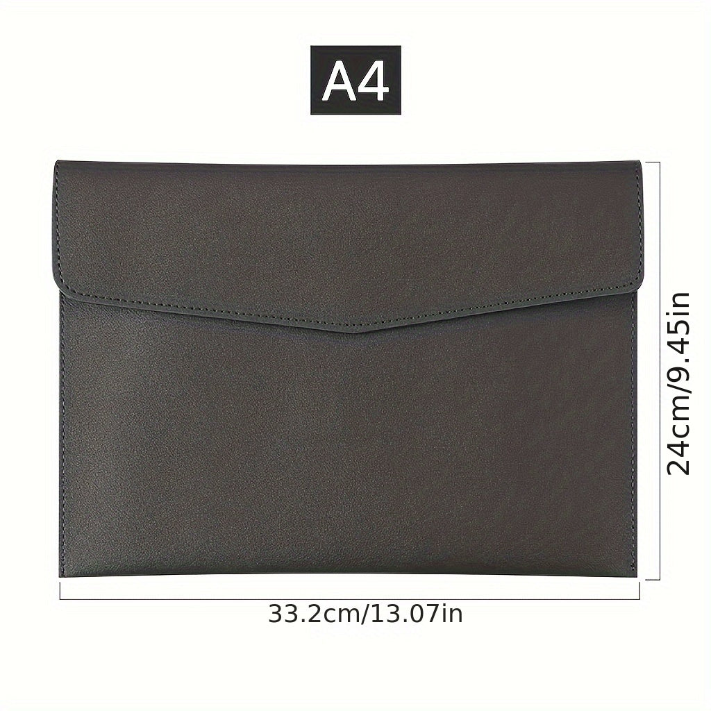 A4 paper file bag for business office storage, waterproof and portable for school or documents.