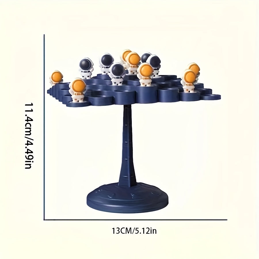 Standard Edition Astronaut Balance Tree Board Game made of ABS material for 2 players, promotes reflexes and critical thinking skills for family gatherings.