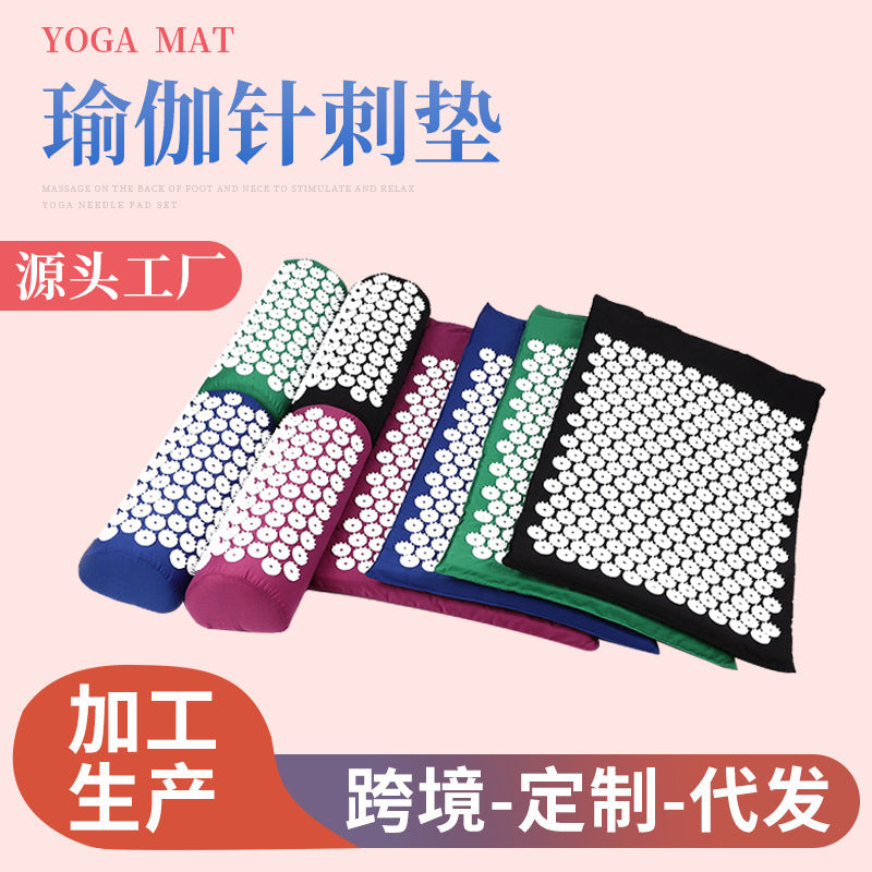 Yoga Acupuncture Mat suit Foot Back Neck Acupoint Massage Stimulation Relaxation Acupuncture Pillow Yoga Mat