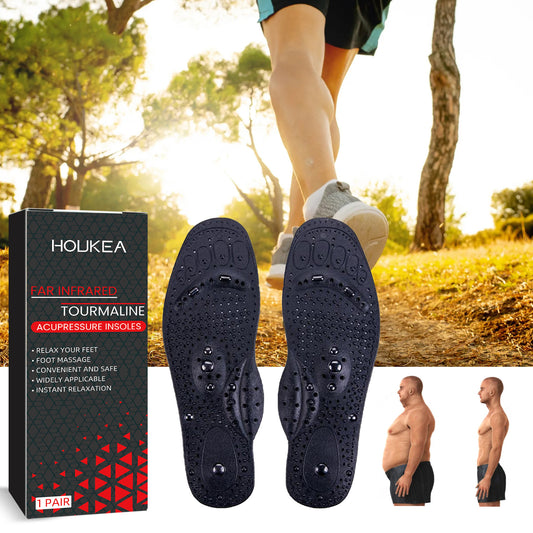 Houkea Foot Arch Insoles Vein Repair Body Care Body Shaping Slimming Non-slip Wear-resistant Arch Support Insoles