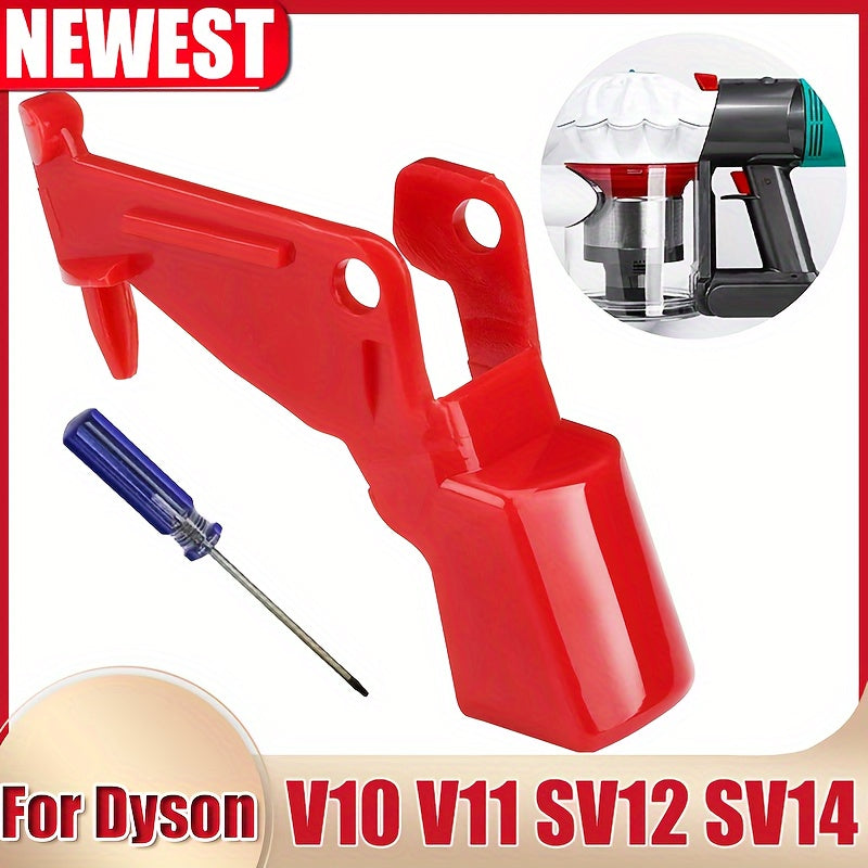 Simple-to-Install Trigger Lock for Dyson V10/V11 Vacuum Cleaners - Sturdy Power Button Alternative, Say Goodbye to Finger Discomfort