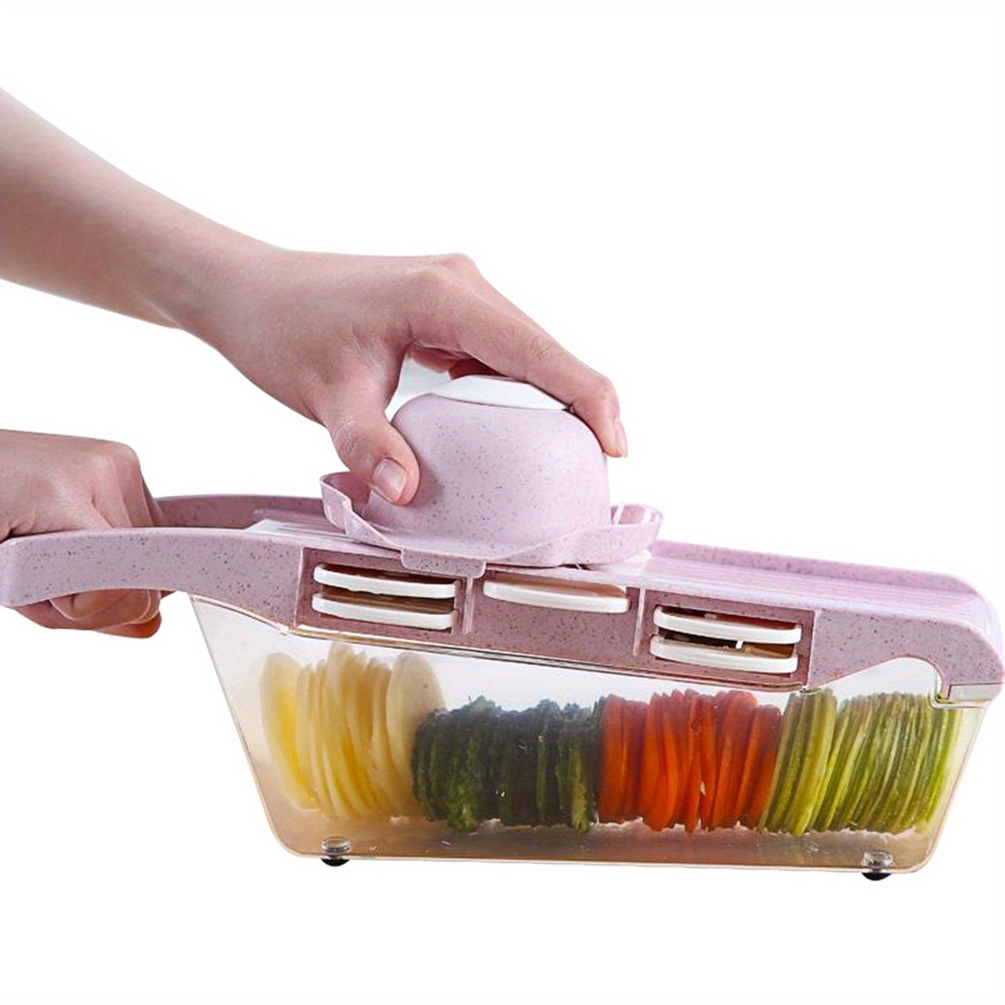 1 Set containing a Vegetable Chopper, Multifunctional Fruit Slicer, Manual Food Grater, Vegetable Slicer, Cutter with Container, Onion Mincer Chopper, Household Potato Shredder - all essential Kitchen Gadgets and Accessories.