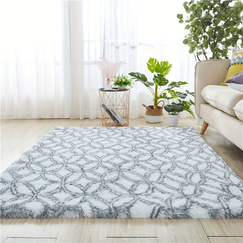 Soft and fluffy, the Cozy Copper Coin Pattern Area Rug is a non-slip polyester carpet ideal for adding warmth and style to your living room, bedroom, or home decor. Perfect for festive occasions like Christmas, Valentine's Day, and more, it's the ideal