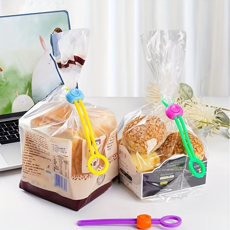 Set of 3/6 Food Bag Chip Clips for Sealing and Preserving Food, with Moisture-proof and Dust-proof Straps. These Multifunctional, Reusable, and Durable Clips are perfect for Plastic Bags, Snack Bags, Wires, Kitchen Organization, and Storage. Essential