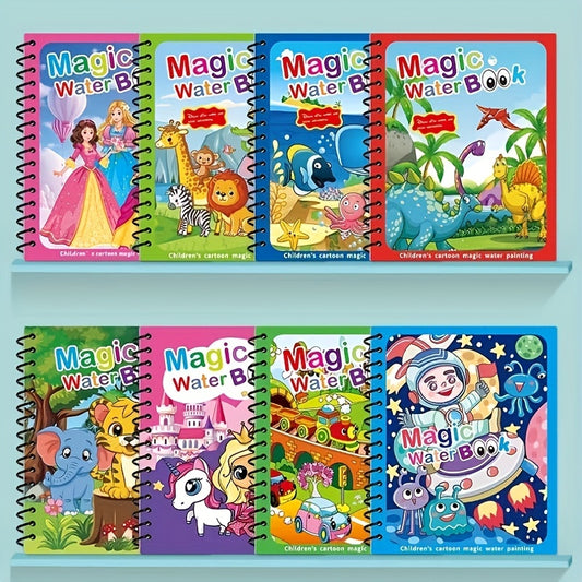 Watercolor Magic Coloring Book: 8 pages with 1 pen - Make fun and creative art with watercolors.