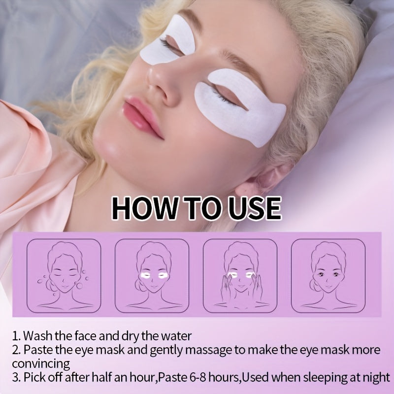 ILISYA Type C Hydrating Eye Mask with Caffeine Essence deeply moisturizes and tightens eye skin, individually packaged for clean and hygienic use, making eyes brighter and boosting